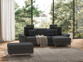 Sit&more Ecksofa »Padua L-Form« inklusive Sitztiefenverstellung, Armteilfunktion und Federkern