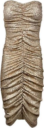 Norma Kamali Sprankelende Strapless Jurk - Dames - Feestkleedjes - Roze - S - Polyester - Kleedjes