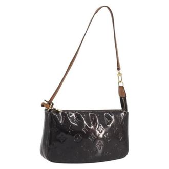 Louis Vuitton Pre-owned Pouch - Dames - Pre-owned - Paars - Maat: ONE Size Leer
