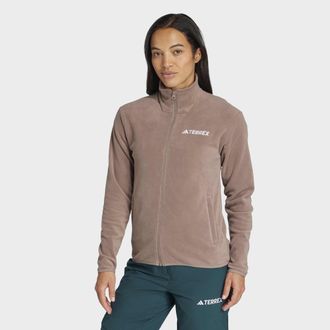 ADIDAS TERREX Fleecejacke ADIDAS TERREX W MT ESS FZ FL, Damen, Gr. XXL, trabrn, Obermaterial: 100% Polyester, normal, Jacken Fleecejacke