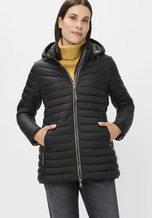Fuchs Schmitt Steppjacke FUCHS SCHMITT Steppjacke, Damen, Gr. 36, schwarz, Web, Obermaterial: 100% Polyamid, unifarben, regular fit normal, Rundhals, eingesetzt ger