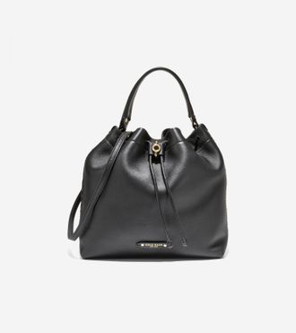Cole Haan Womens Isabella Bucket Bag - Black