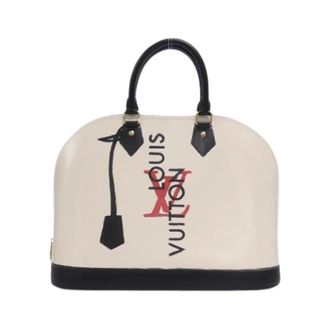 Louis Vuitton Pre-owned Vintage Handbag - Dames - Pre-owned - Beige - Maat: ONE Size Leer