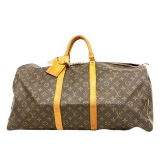 Louis Vuitton Pre-owned Weekend Bags, unisex, Brown, Size: ONE SIZE Pre-owned Keepall 55 Boston Bag