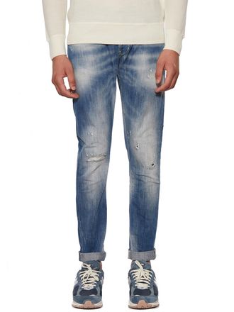 Dondup Mens Mod George Denim Jeans - Blue Metal - Size 30 (Waist)