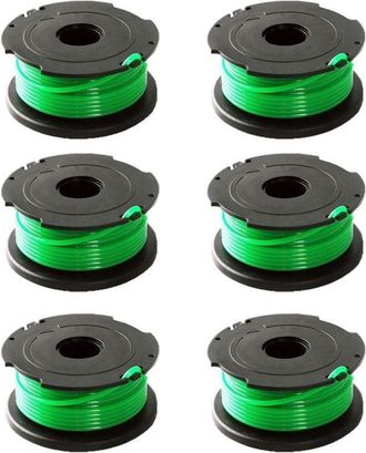No Brand Allecto, Hilos Para Desbrozadora, Accesorio Para Desbrozadora, Verde, Nylon Y Abs, Compatible Con Black & Decker Gl7033 Gl9035 Gl8033-6 Unidades