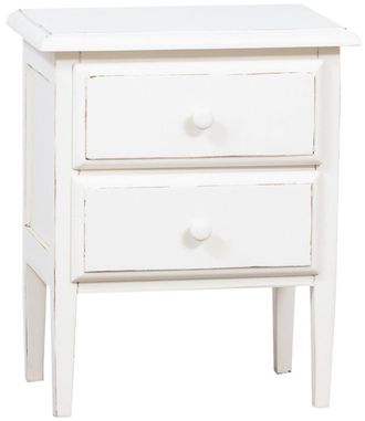 Biscottini International Biscottini - C&oacute;moda De Estilo Country De Madera Maciza De Tilo Acabado Con Efecto Blanco Envejecido 100x48x95 Cm