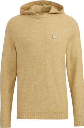 adidas Mens adidas Gt Wool Hd Embroidered Label Logo Hooded Long Sleeves Khaki HG3263