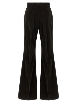 Ferragamo Womens Brown Cotton Flared Pants
