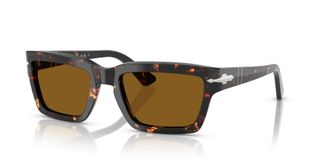 Persol Brown Rectangular Mens Sunglasses PO3363S 985/33 55