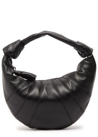 Christophe Lemaire Fortune Croissant Mini Leather top Handle bag - Black - One Size