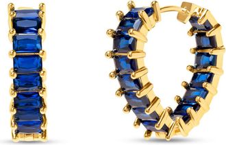Bruno Magli Rosa Gold Earrings, Zaffiro