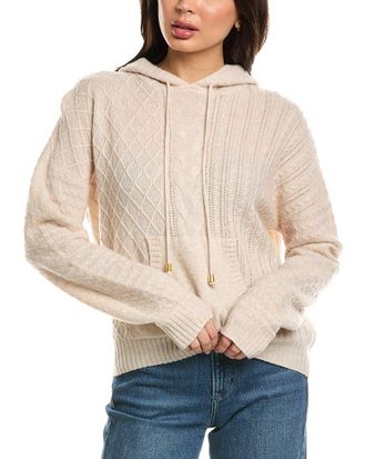 Brodie Lottie Cable Cashmere Hoodie