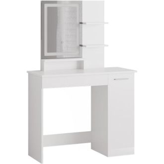 Vicco Tocador Julia, Blanco, 90 cm con espejo led Vicco