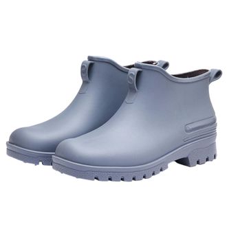 Generic Neoprene Wellies Ladies Waterproof Boots Gardening Shoes Mens Dress Casual Shoes Leather Men Women Rain Slip Casual Short On Boots Water Ankle Outdoor