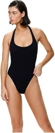 Gottex Tubular Halter One Piece in Black at Nordstrom