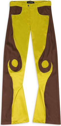 Kiko Kostadinov YELLOW/BROWN VIEIRA TROUSERS