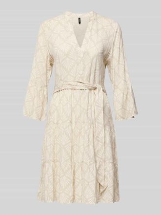 Vero Moda Tailliertes Tunikakleid aus reiner Viskose Modell MELBA in Beige, Gr&ouml;&szlig;e M