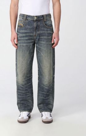 Diesel 1982 D-Hakou High-Waist Wide Leg Jeans in Pure Cotton Denim