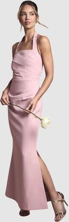 Coast Halter Neck Maxi Dress in Antique Rose at Nordstrom, Size 10