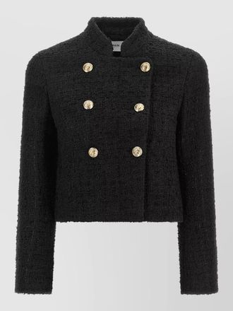 Balmain tweed double-breasted short jacket