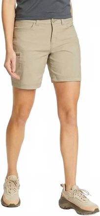 Eddie Bauer Guide Mid Rise Cargo Shorts In Pumice Khaki