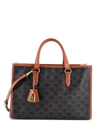 Celine Horizontal Cabas Triomphe Coated Canvas Mini tote bag - Brown