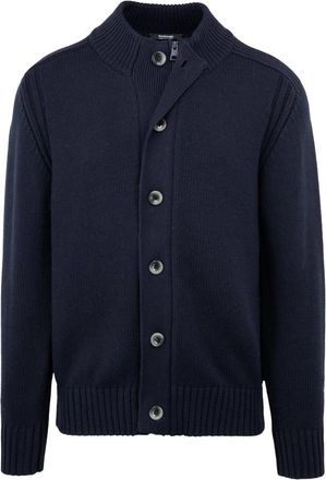 Bomboogie Colbert met hoge hals - Heren - Vesten - Blauw - M - Katoen - Truien & Vesten