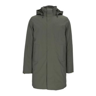 K-Way Thomal Bonded Padded 3/4 Lunghezza - Heren - Parka Jassen - Groen - 2XL - Leer - Jassen