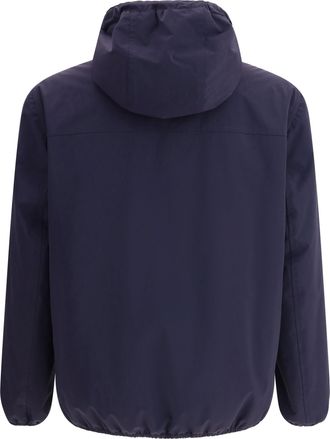 Brunello Cucinelli Mens Waterproof Hooded Jacket Navy Nylon