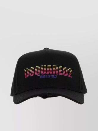 Dsquared2 gabardine baseball cap curved peak