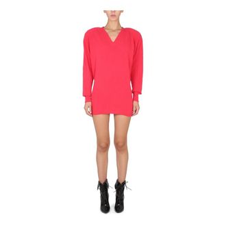 Philosophy di Lorenzo Serafini Knitted Dresses, female, Pink, Size: XS Knitted Mini Dress