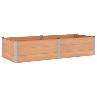 vidaXL Arriate Elevado Marr&oacute;n 250 X 100 X 54 Cm Vidaxl