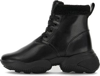 Hogan Womens Interaction Ankle Boots In Black
