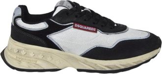 Dsquared2 Sprinter Sneakers In Black Leather