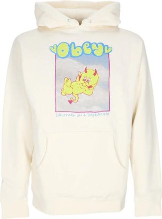 Obey Daydream Hoodie Basic Fleece - Heren - Hoodies - Wit - S - Katoen - Hoodies & sweatvesten