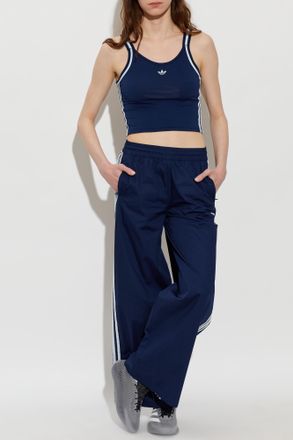 adidas Wide-leg Trousers, Womens, Navy Blue