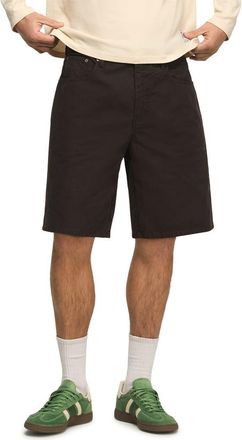Lucky Brand Loose Fit Cotton Canvas 5-Pocket Shorts in Phantom at Nordstrom, Size 36