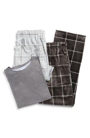 Geoffrey Beene 3-Piece Short Pajama Set in Gray at Nordstrom Rack, Size X-Large