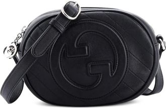 Gucci Blondie NM Round Camera Bag Diagonal Quilted Leather crossbody bag - Nero