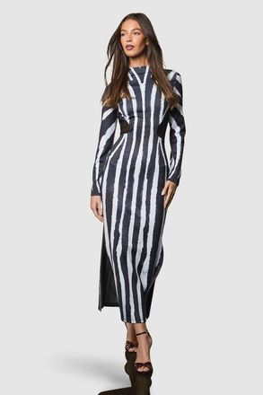 Coast Muse Printed Maxi Dress in Mono at Nordstrom, Size 4
