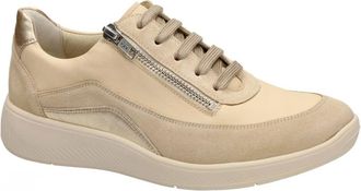 Solidus Schoenen, Dames, Beige, 37 1/2 EU, Leer, Kalea Sneaker