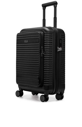 Elle Escape Expandable Carry On Suitcase with Front Laptop Pocket in Black at Nordstrom