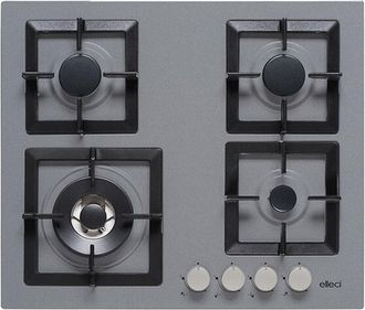 Elleci Elleci Plano 60 Tcl Titanium Horno De Gas Empotrado De 4 Quemadores