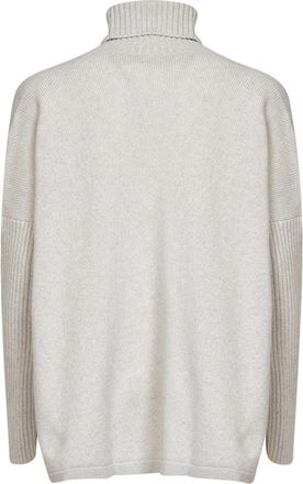 Blanca Vita Womens Wool Knit Turtleneck Sweater Multicolour