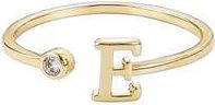 Adornia CZ & Initial Open Band Ring in Gold-E at Nordstrom Rack