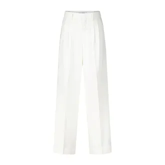 Raffaello Rossi Flowing Wide Leg Trousers - female - Raffaello Rossi - Wide Trousers - White - XS - Trousers