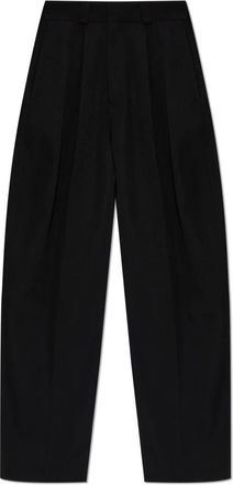 Balenciaga Pantalones de Lana de Pierna Ancha - Trousers - Hombre - Negro - M