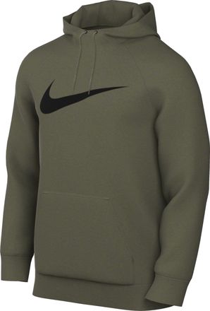 Nike Nike Mens M Nk Df Hdie Po Swsh Hooded Long Sleeve Top, Medium Olive/Black, L