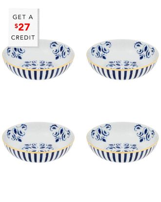 Vista Alegre Transatlantica Cereal Bowls (Set Of 4) with $27 Credit